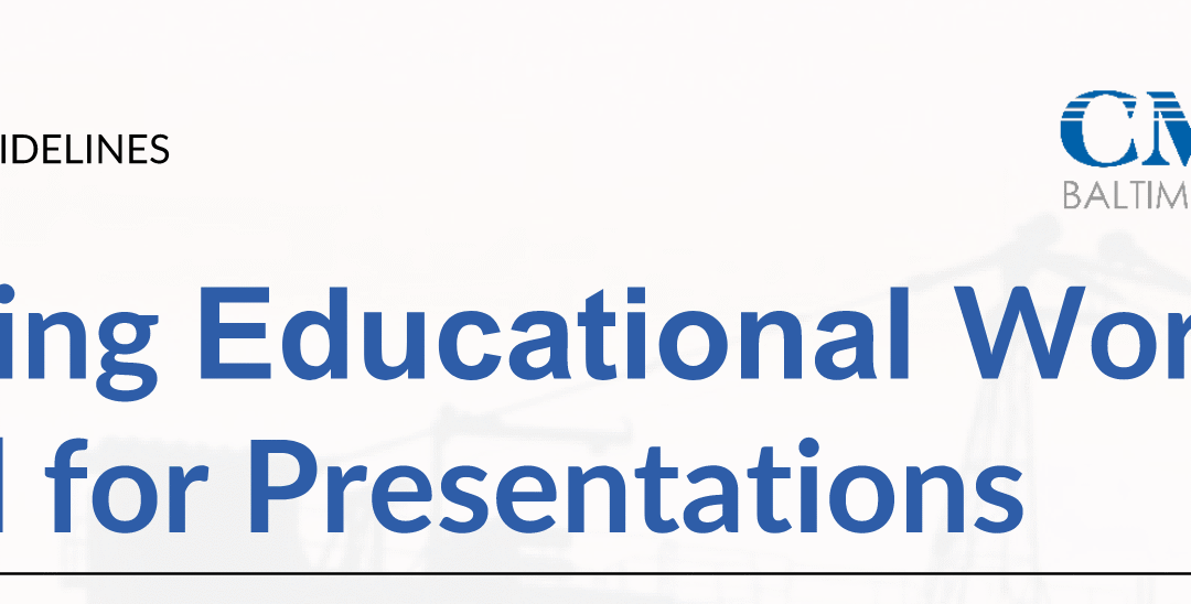 2026 CMAA Baltimore – Spring Education Workshop